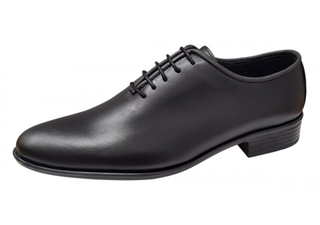 Pantofi barbati eleganti din piele naturala de culoare neagra GKR119N